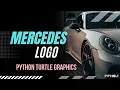 Create Mercedes logo in python Python Turtle graphics pythonji