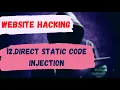12 DIRECT STATIC CODE INJECTION FOR WEBSITE HACKING ETHICAL HACKING TUTORIAL LIFE4CODING