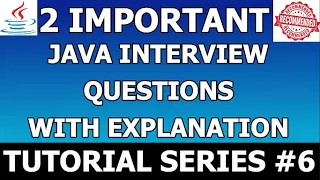 Java Interview Questions Answers Static Methods Method Overloading Method Overriding