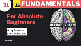 Array Traverse with For While Loop Array Iteration JavaScript Bangla Tutorial