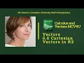 Vectors 6 6 Cartesian Vectors in R2