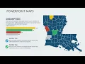 Louisiana USA Map PowerPoint maps of Louisiana with Counties