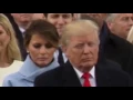Melania Trump s smile turns into sad frown when Donald turns his back during Inauguration