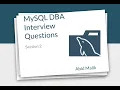 MySQL DBA Interview Questions - 2nd round