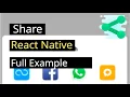 React Native Social Share Tutorial