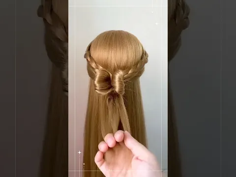 Cute hairstyle for medium long hair #shefav #hairstyle #hairclips #tutorial #trend #shorts #updo
