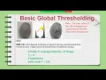 BASIC GLOBAL THRESHOLDING