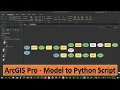 How do I convert a model to Python in ArcGIS Pro