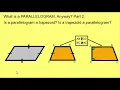What is a PARALLELOGRAM anyway 3 Is a Trapezoid a Parallelogram Is a Parallelogram a Trapezoid