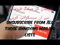 Unsubscribe from All Those Annoying Mailing Lists