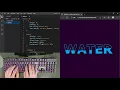 ASMR Programming - Water Wave Text Animation Effect using Html CSS