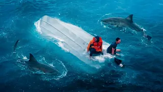 ЧЕТЫРЕ ИГРОКА оказываются в открытом море после того, как ШТОРМ переворачивает их лодку