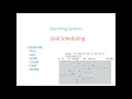 Disk Scheduling Algorithms