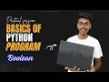 Python Boolean logic Python programming tutorial for Beginners KTU Practical