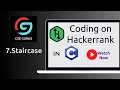 7 Stair case HAckerrank C