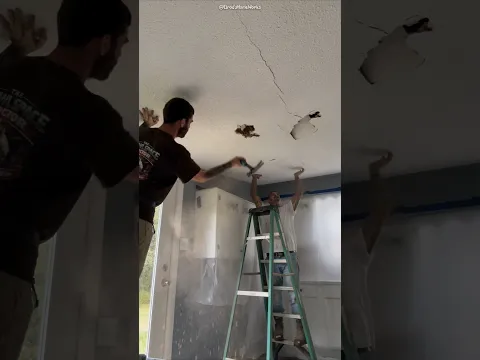 They Destroyed Their Own Ceiling to Stay Safe