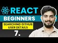 Search GitHub User Details Using Username React For Beginners Series