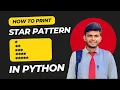 Star Pattern in Python Using For Loop CodeWithAngel