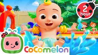 JJ's Family Pool Day 🌊 CoComelon Nursery Rhymes and Kids Songs | 2 HOURS | After School Club