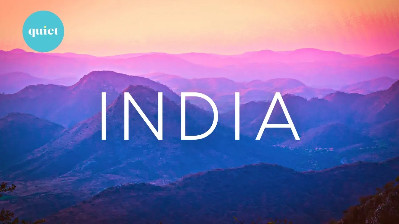 Flying over India 4k |  Scenic Relaxation film India | Stunning Nature with Calming Music