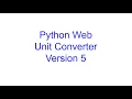 Unit Converter Web Application Version 5 Learn Python From Scratch 23 Kovolff