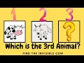 Which is the 3rd Animal Find the Invisible Cow Find Out NOW