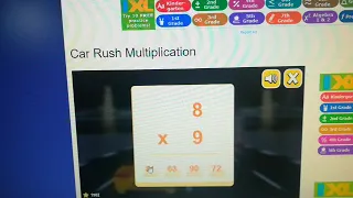 car rush multiplication - multiplication math game