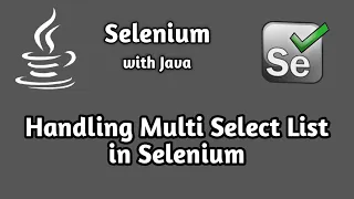 How to Handle Multi Select List in Selenium Selenium Advanced Tutorial