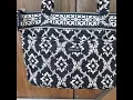 Download Lagu Bella Taylor Black and White Floral Quilted Shoulder Bag Zip Close 6 Pockets
