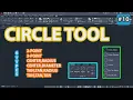 How To Use Circle Command In Autocad Beginner Course Cad Gizmo