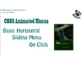 On Click CSS Horizontal Sliding Menu