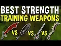 What is the Best Weapon for Training Strength 2019 Comparing the Most Popular Weapons OSRS