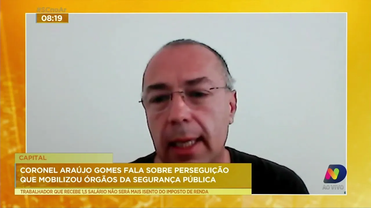 Coronel Araújo Gomes fala da ação policial em assalto seguido de perseguição no Centro da Capital