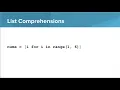 Intro Python - List Comprehensions
