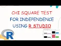 Chi Square test using R studio R Programming R software Online tutor for R Studio