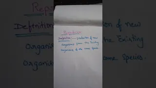 Reproduction Definition 