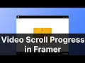 Tutorial How to Create a Scroll Progress Animation in Framer