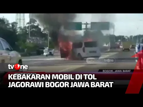 Mendadak Mati, Mobil Terbakar di Tol Jagorawi