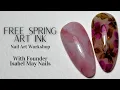 Free Art Ink Nail Art Workshop Spring Florals Art Ink Techniques