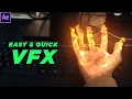 After Effects Basic VFX Tutorial Hand Fire VFX Free Project File