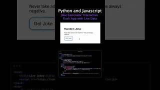Joke Generator Interactive Python Flask App with Live Data