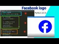 Creating Facebook logo with python 3 8 5 Python Projects Ideas 2021