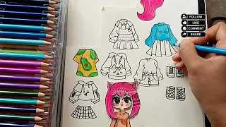 Cara bikin baju ℙ𝕒𝕡𝕖𝕣 𝔻𝕠𝕝𝕝𝕝😲✨mudah dan✅💯 #subscribe #paper #trending #mainananak 🔥🤗