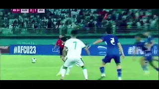 البديل الناجح ذو الفقار يونس خروج علي جاسم ودخول ذو الفقار دقيقتين فقط من دخوله حط كول للعراق 