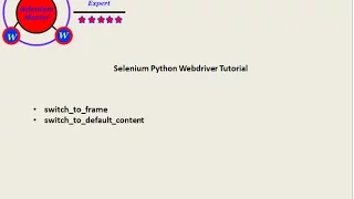Selenium Python Webdriver Tutorial - Switch To Frame
