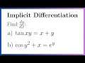 Implicit Differentiation with Trigonometric Functions