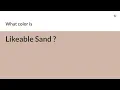 Likeable Sand color hex color - Orange color