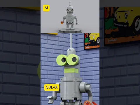 My LEGO Bender vs AI 🤔#lego #legobuild