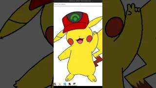 A code to draw Pikachu using the Turtle programming in Python