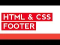 Build a Sleek Website Footer in Minutes HTML CSS Tutorial